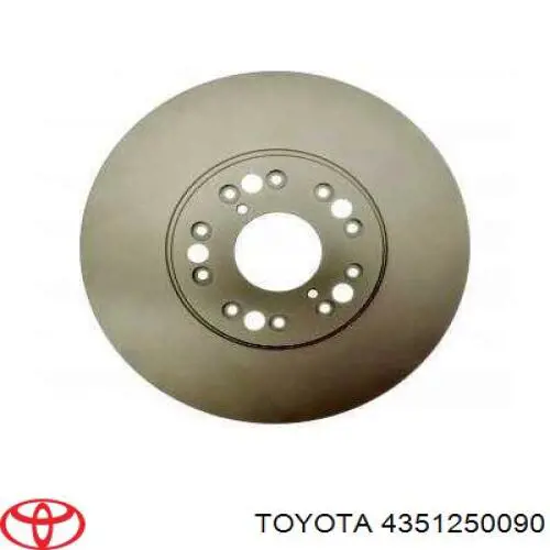 4351250090 Toyota freno de disco delantero