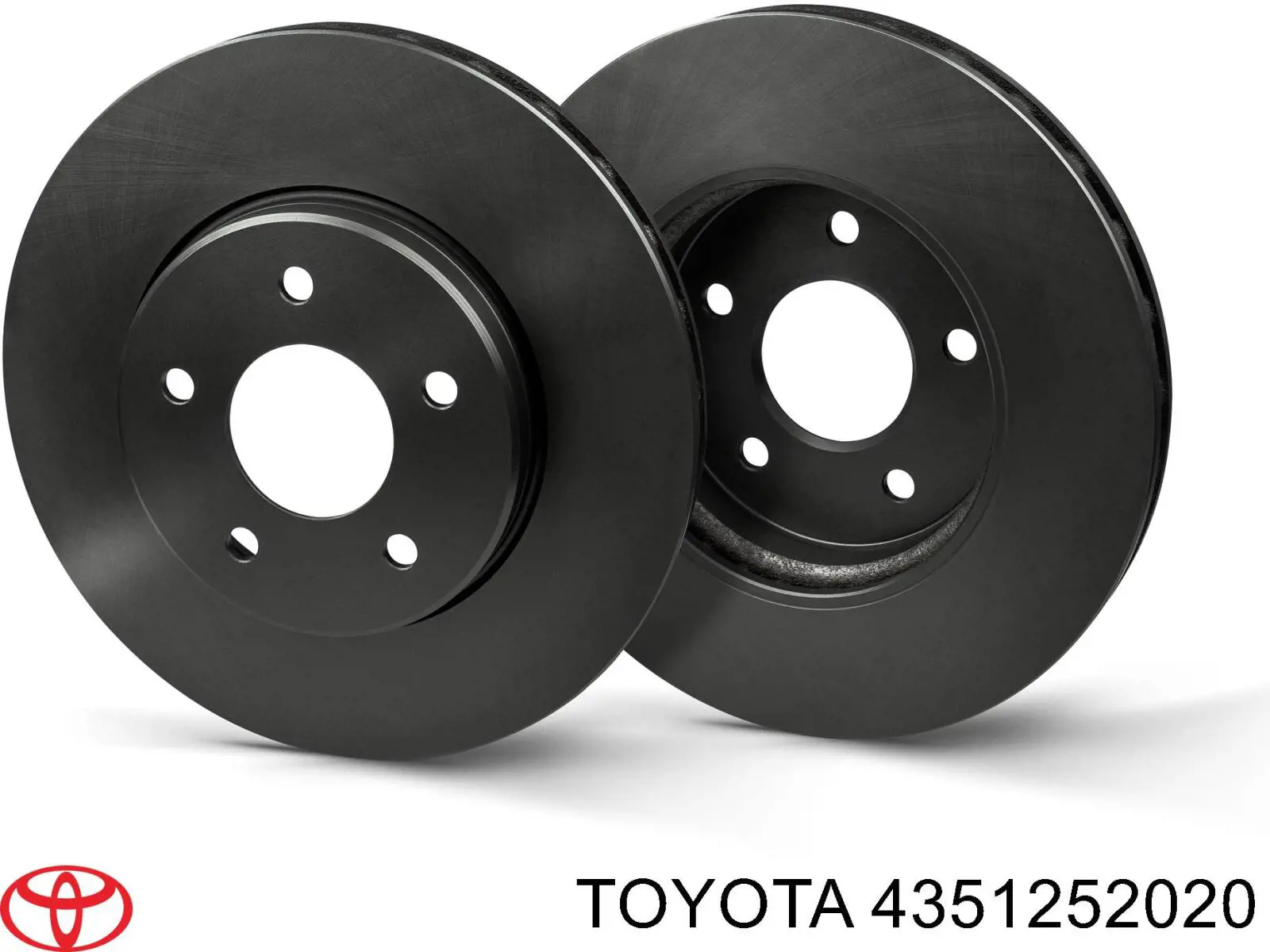 4351252020 Toyota freno de disco delantero