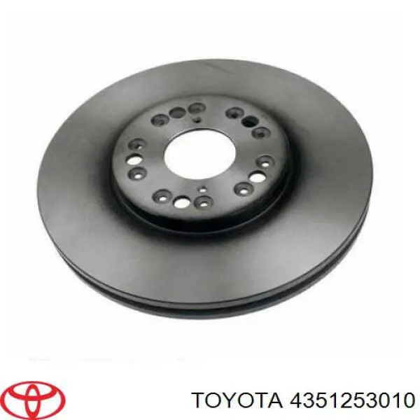 4351253010 Toyota freno de disco delantero