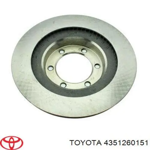 4351260151 Toyota freno de disco delantero