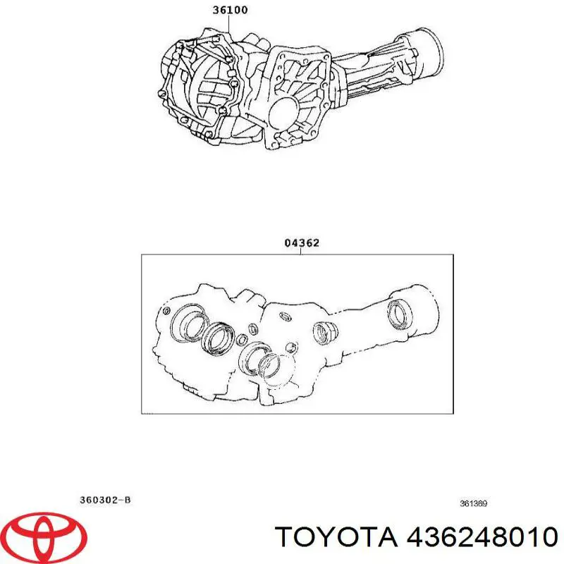  Juego de reparación, caja de transferencia para Toyota Sienna L2