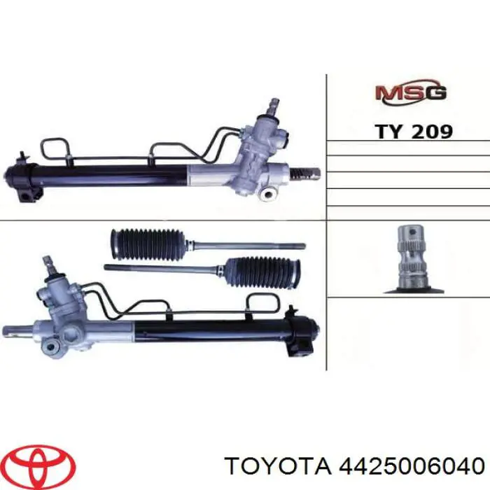 4425006040 Toyota cremallera de dirección