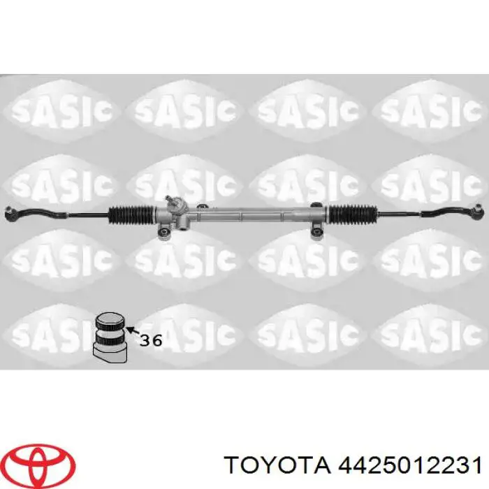  Cremallera de dirección para Toyota Corolla E9