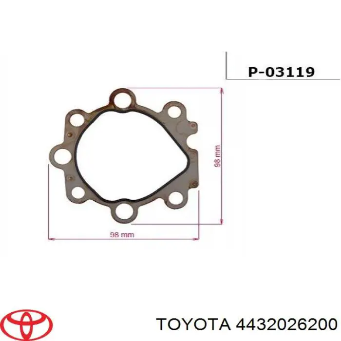 4432026200 Toyota bomba hidráulica de dirección