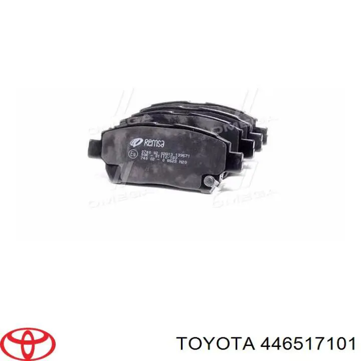 446517101 Toyota pastillas de freno delanteras