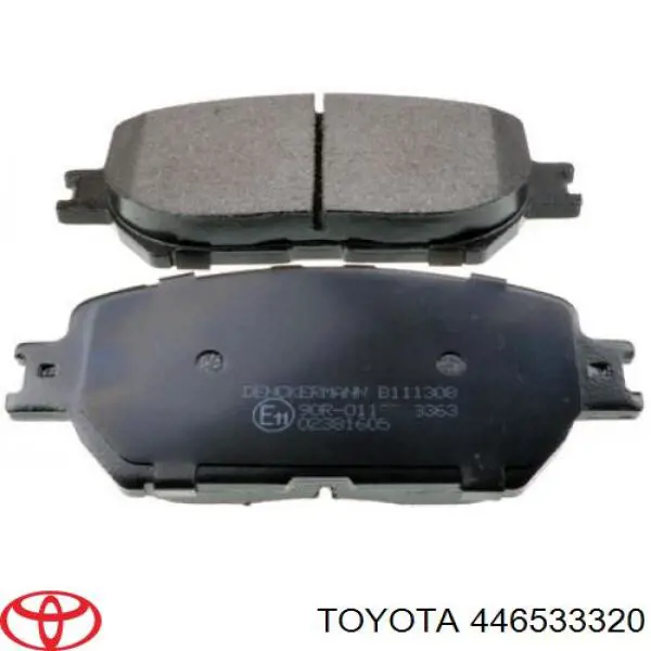 446533320 Toyota pastillas de freno delanteras