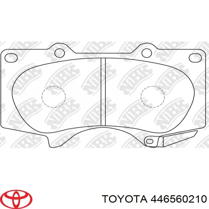 446560210 Toyota pastillas de freno delanteras