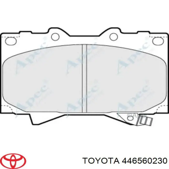 446560230 Toyota pastillas de freno delanteras