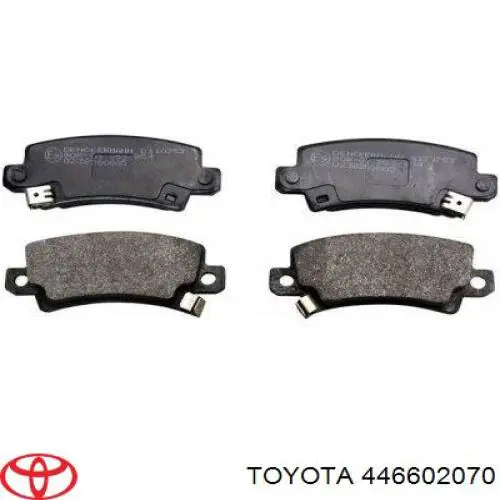 446602070 Toyota pastillas de freno traseras