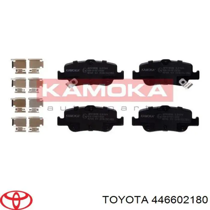 446602180 Toyota pastillas de freno traseras