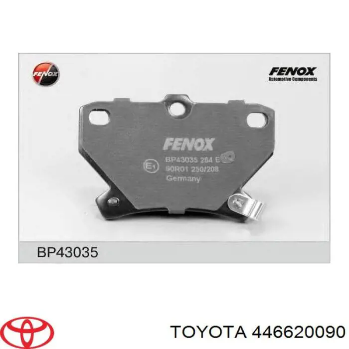 446620090 Toyota pastillas de freno traseras