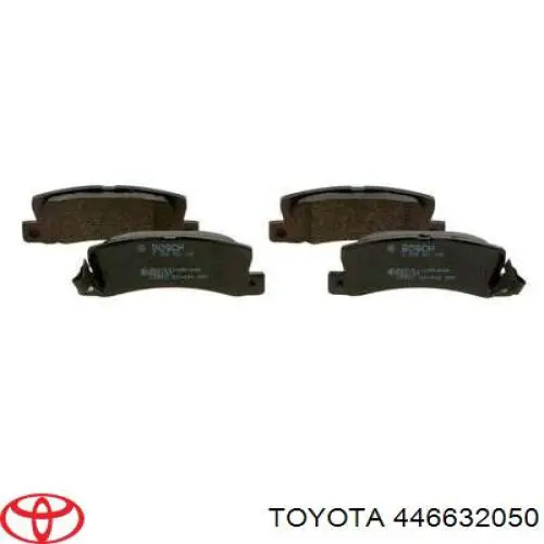 446632050 Toyota pastillas de freno traseras