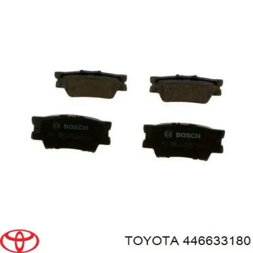 446633180 Toyota pastillas de freno traseras