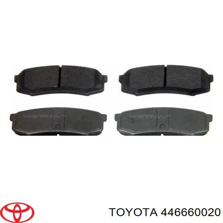 446660020 Toyota pastillas de freno traseras