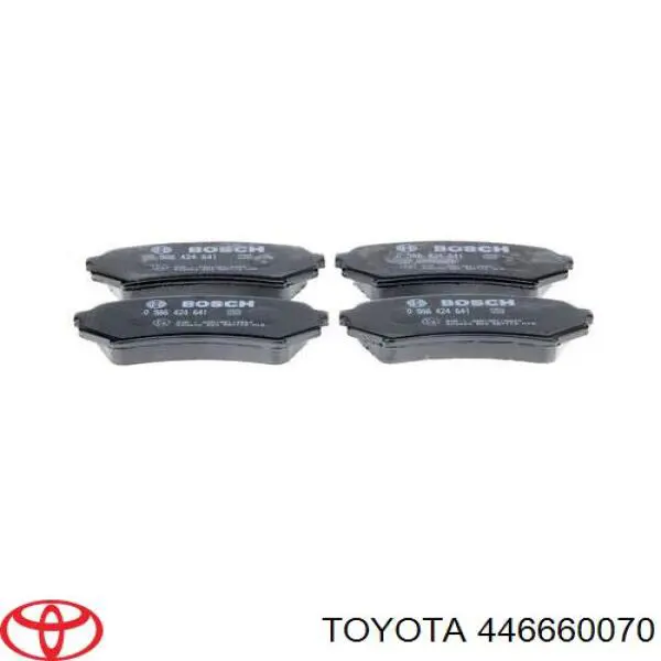 446660070 Toyota pastillas de freno traseras