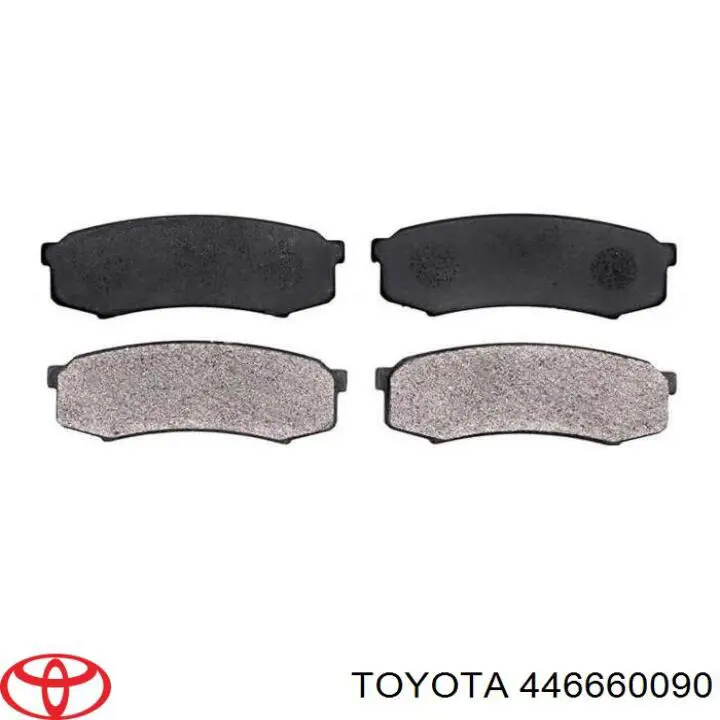 446660090 Toyota pastillas de freno traseras