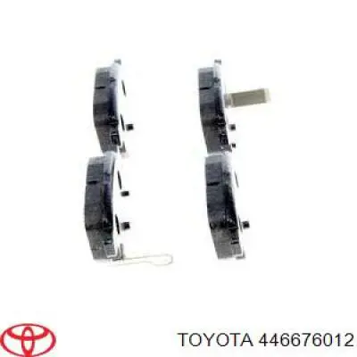 446676012 Toyota pastillas de freno traseras