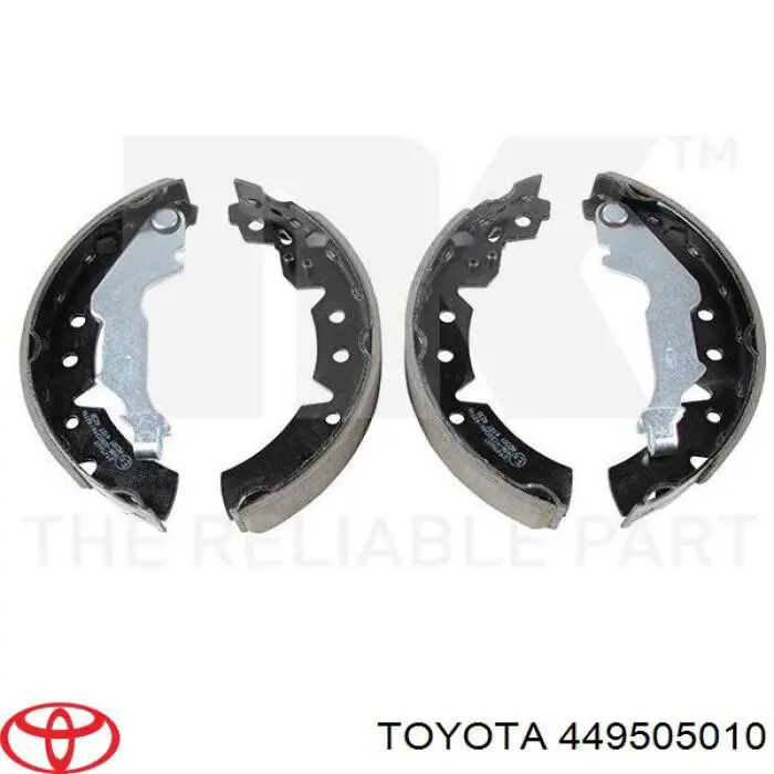 449505010 Toyota zapatas de frenos de tambor traseras