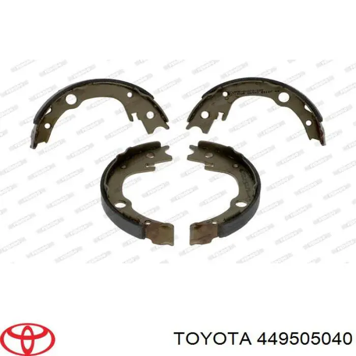 449505040 Toyota juego de zapatas de frenos, freno de estacionamiento