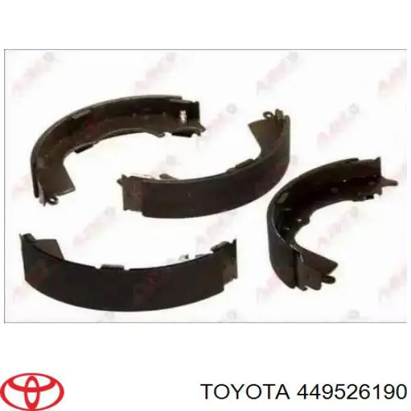 449526190 Toyota zapatas de frenos de tambor traseras