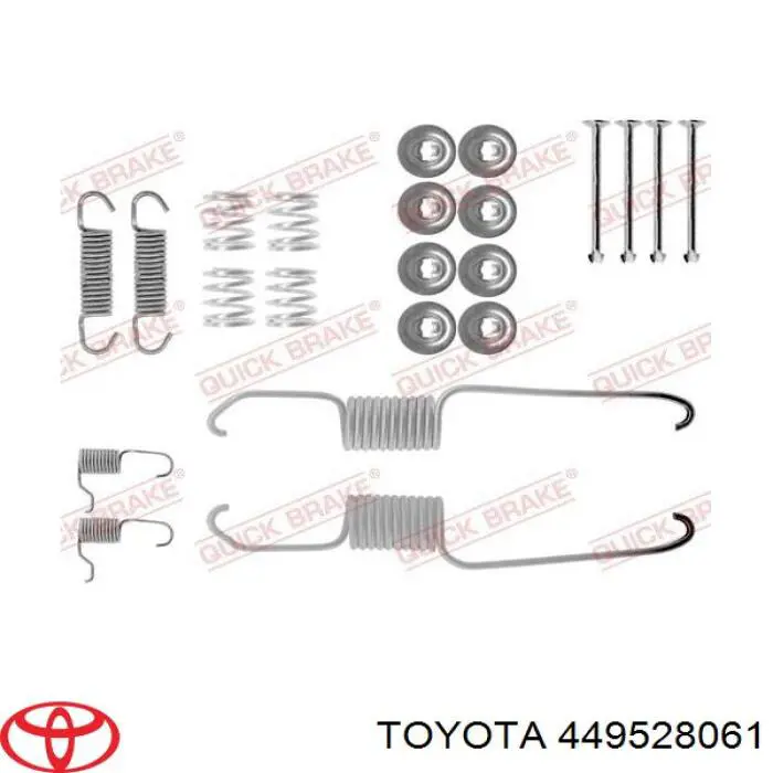 449528061 Toyota zapatas de frenos de tambor traseras