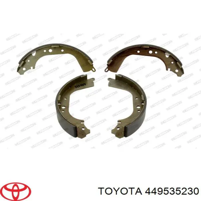 449535230 Toyota zapatas de frenos de tambor traseras