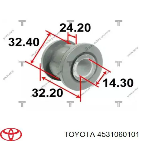 4531060101 Toyota cremallera de dirección