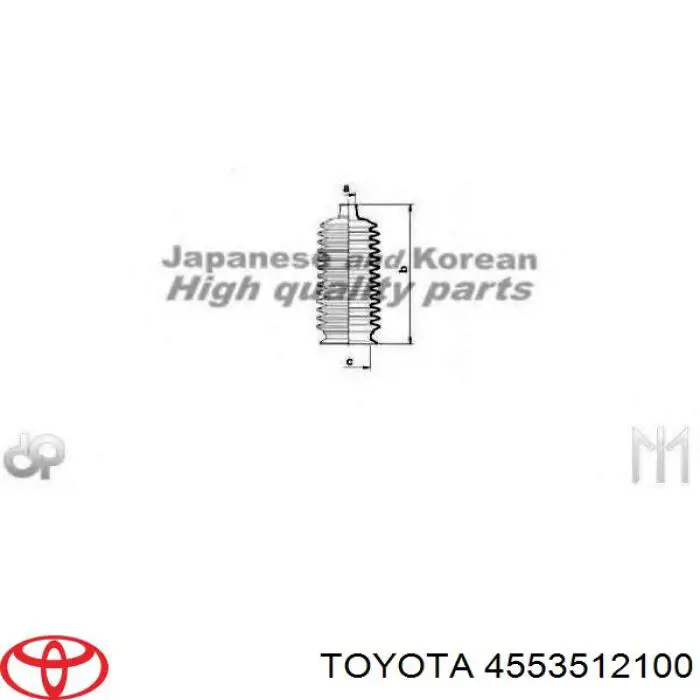 4553512100 Toyota fuelle, dirección