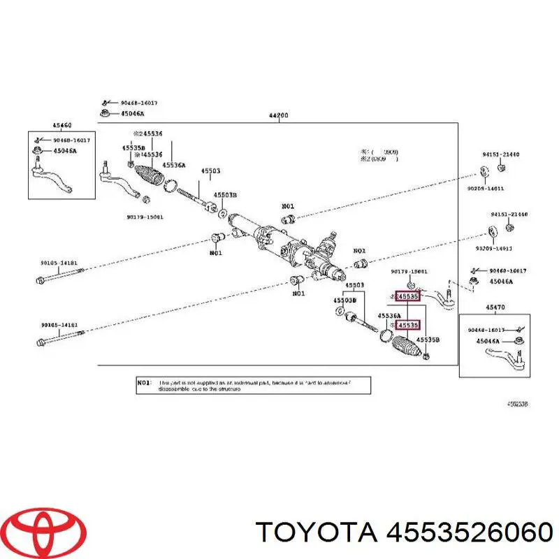  Fuelle, dirección para Toyota Liteace CM30G, KM30G