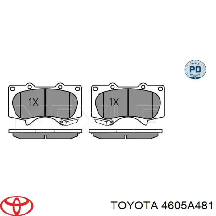 4605A481 Toyota pastillas de freno delanteras