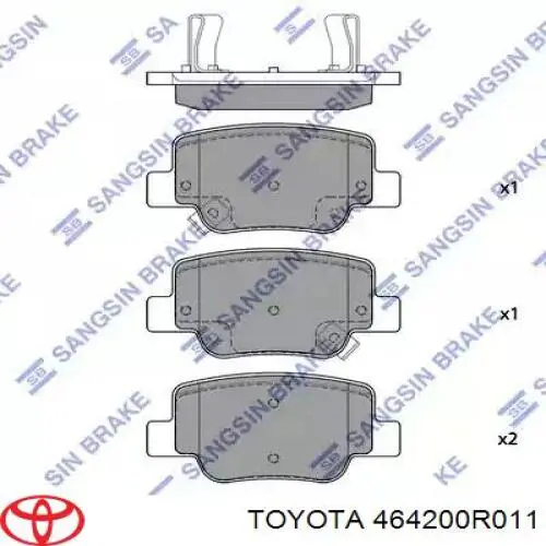 464200R012 Toyota cable de freno de mano trasero derecho