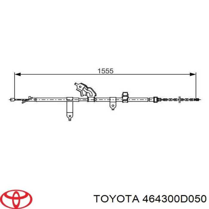  Cable de freno de mano trasero izquierdo para Toyota Yaris SP90