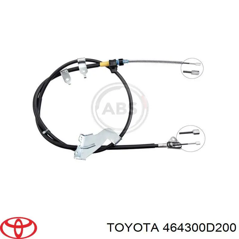  Cable de freno de mano trasero izquierdo para Toyota Yaris P13