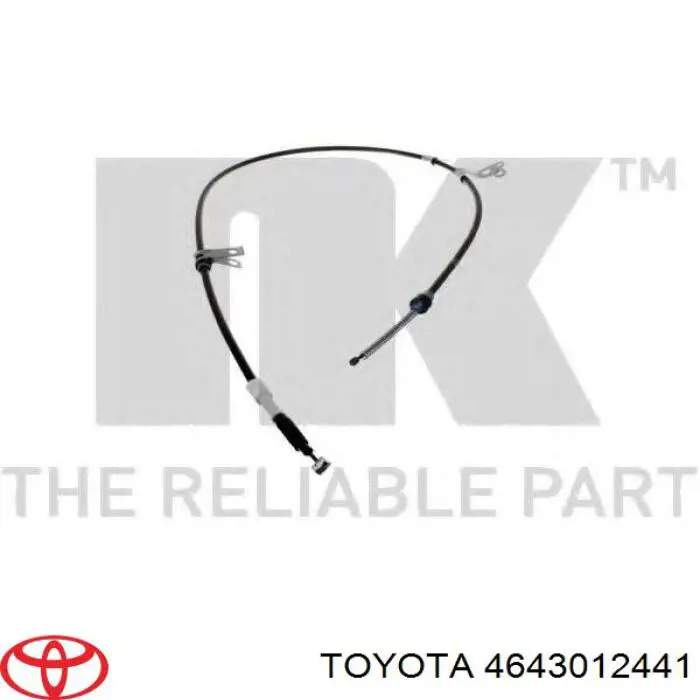 4643012441 Toyota cable de freno de mano trasero izquierdo