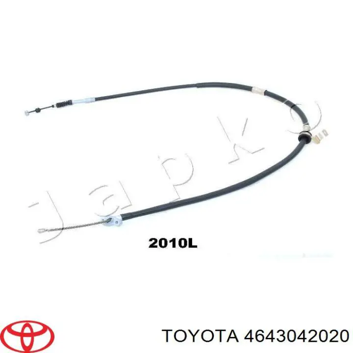 4643042020 Toyota cable de freno de mano trasero izquierdo