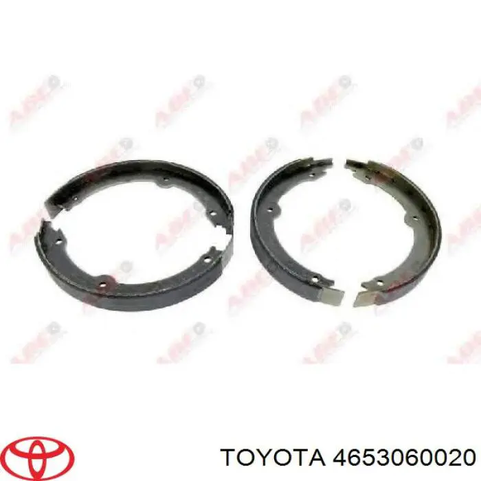 4653060020 Toyota juego de zapatas de frenos, freno de estacionamiento