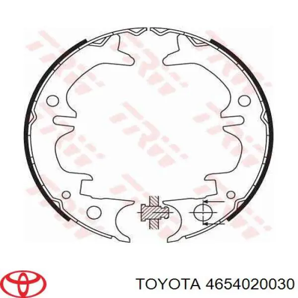 4654020030 Toyota juego de zapatas de frenos, freno de estacionamiento