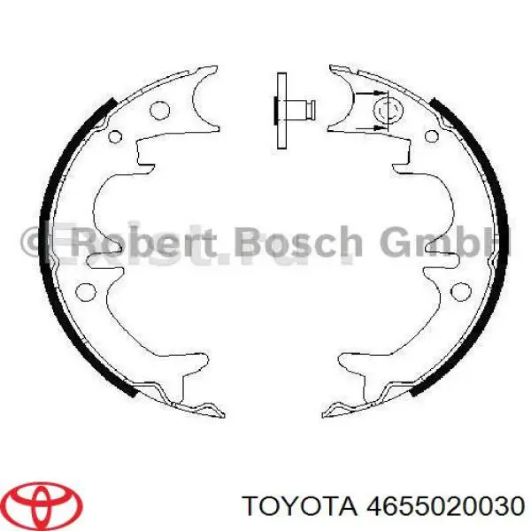 4655020030 Toyota juego de zapatas de frenos, freno de estacionamiento