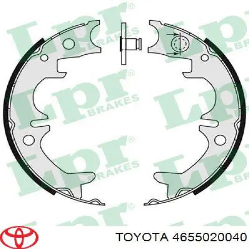 4655020040 Toyota juego de zapatas de frenos, freno de estacionamiento