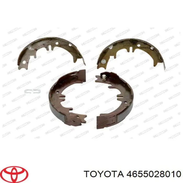 4655044010 Toyota juego de zapatas de frenos, freno de estacionamiento