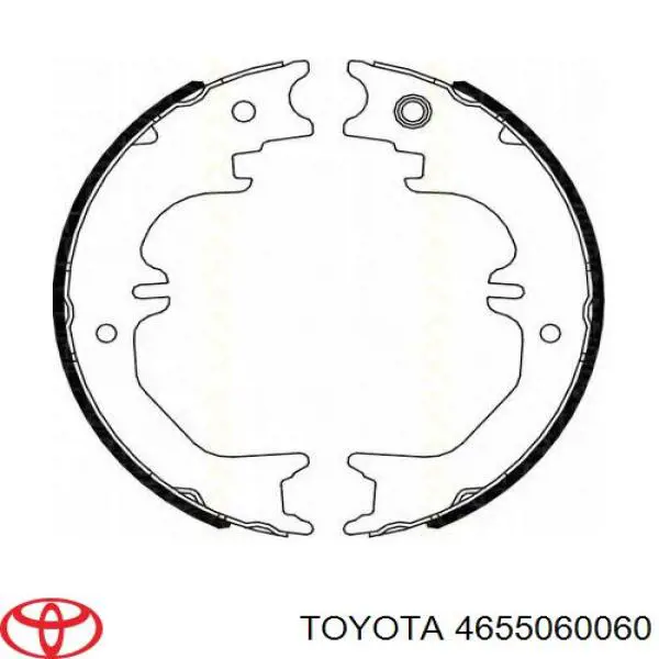 4655060060 Toyota juego de zapatas de frenos, freno de estacionamiento