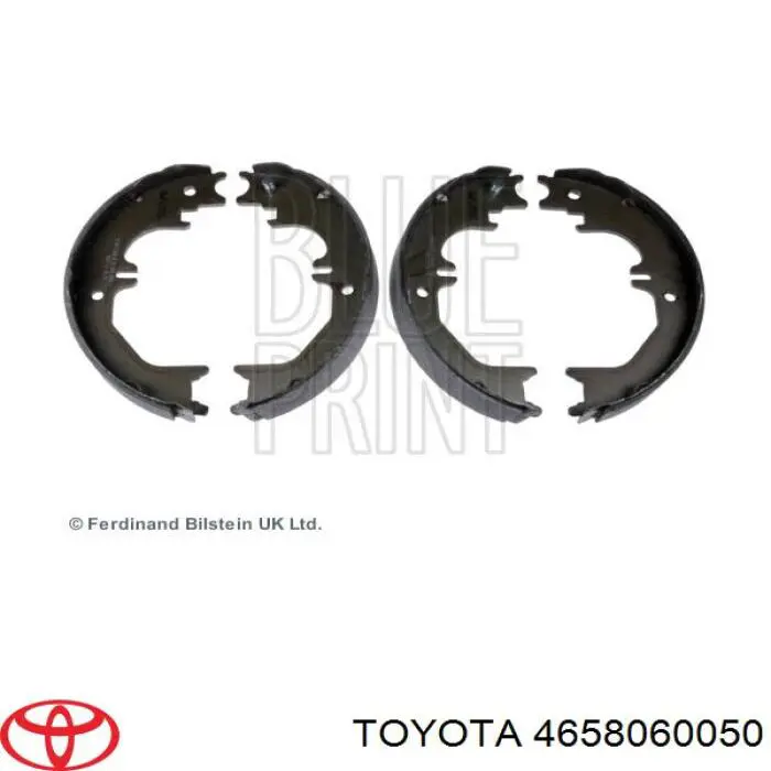 4658060050 Toyota juego de zapatas de frenos, freno de estacionamiento