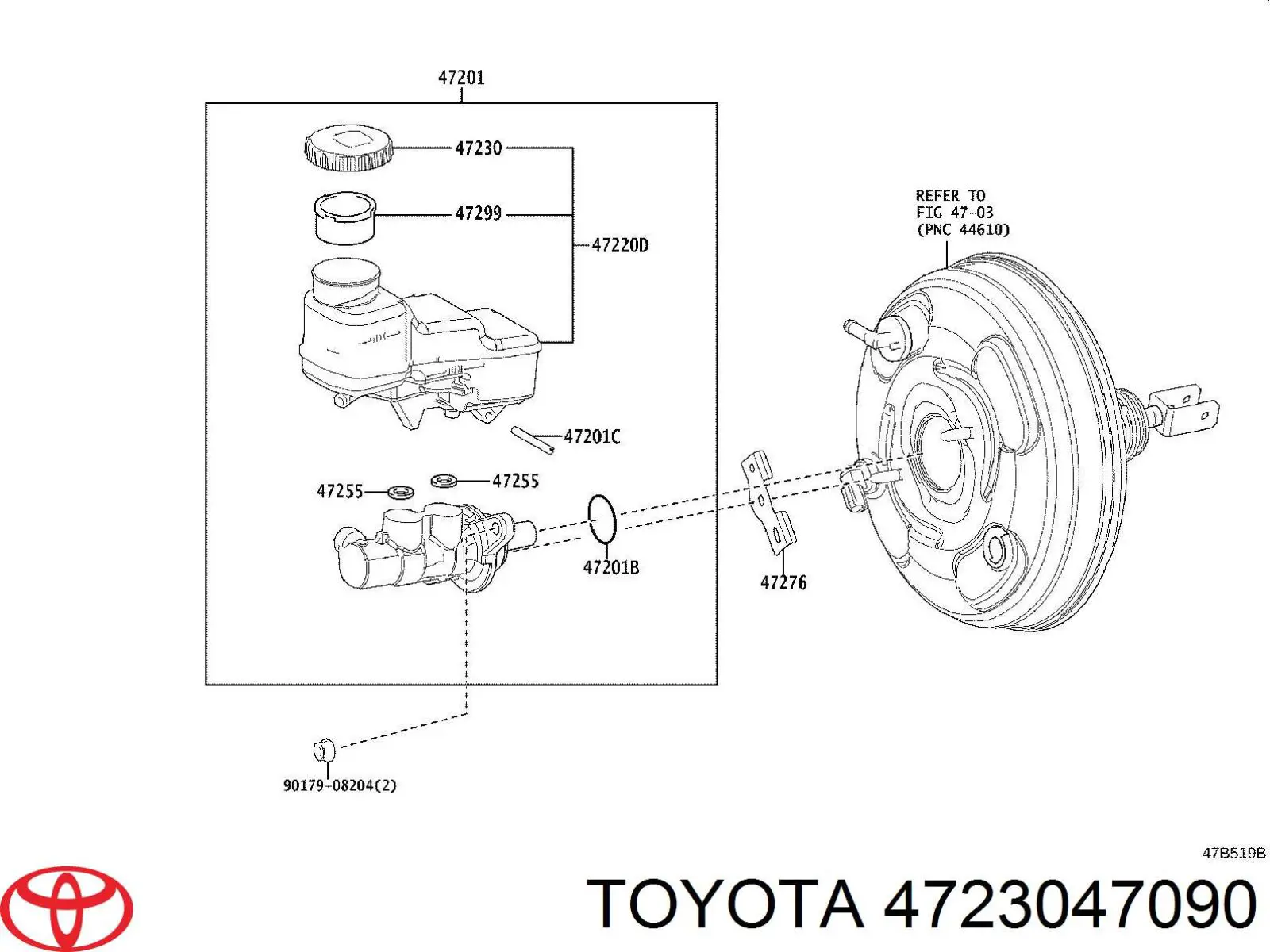  Tapa Tanque Del Cilindro De Freno Principal para Toyota Avalon AXXH50,GSX50