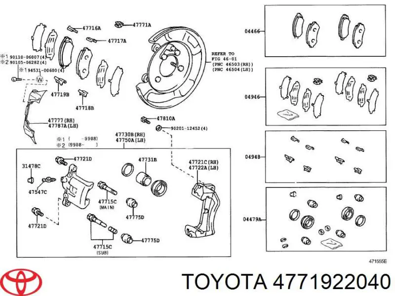 4771922040 Toyota 