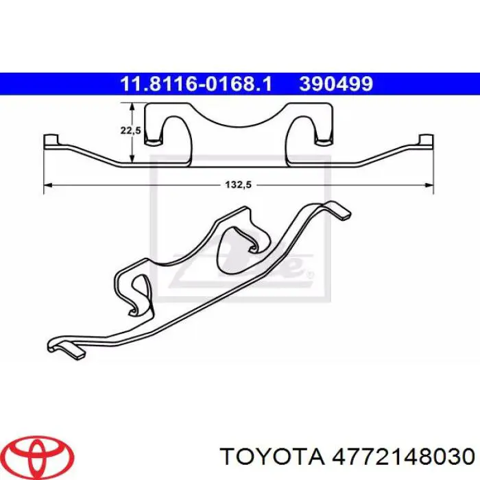 4772148030 Toyota soporte, pinza de freno delantera