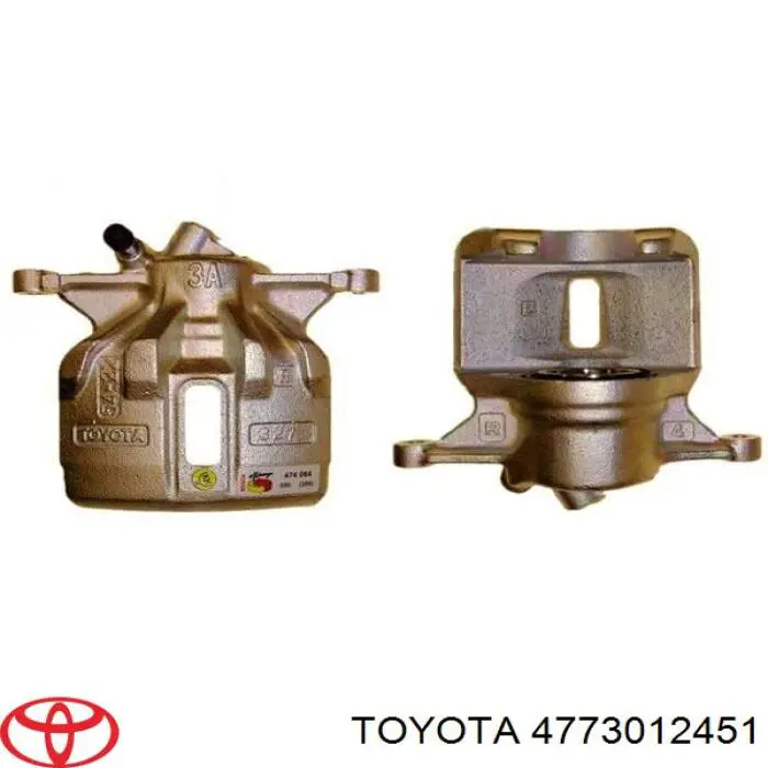 4773012451 Toyota pinza de freno delantera derecha