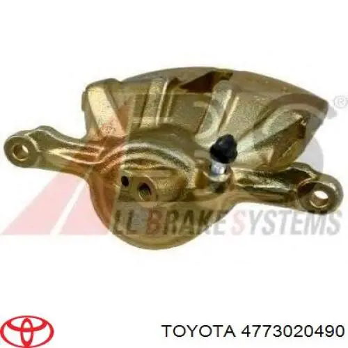 4773020490 Toyota pinza de freno delantera derecha