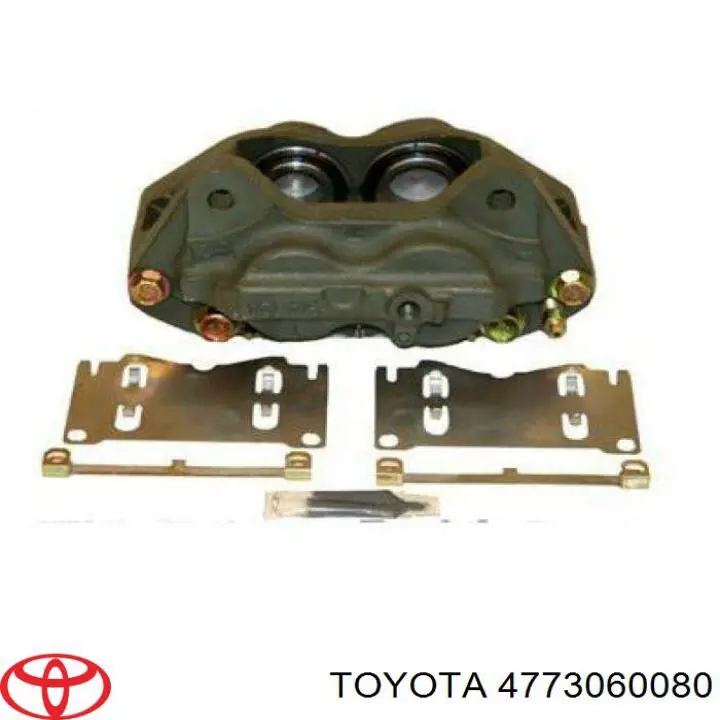 4773060080 Toyota pinza de freno delantera derecha