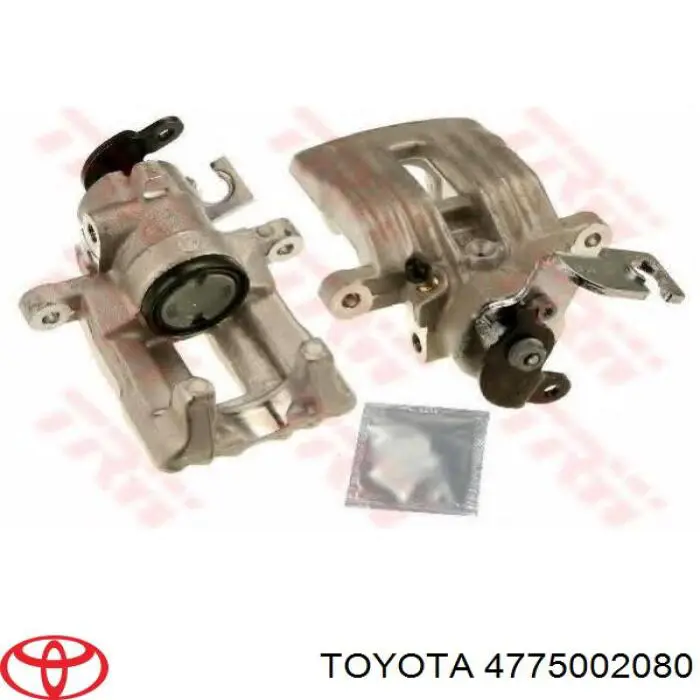 4775002080 Toyota pinza de freno trasera izquierda