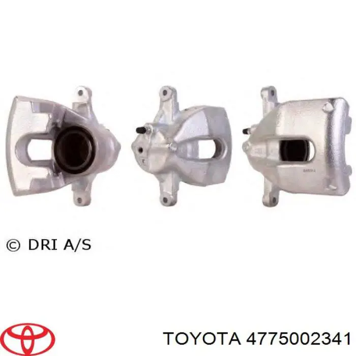 4775002341 Toyota pinza de freno delantera izquierda